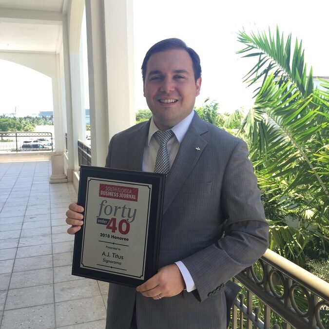 A.J. Titus Recognized by South Florida Business Journal