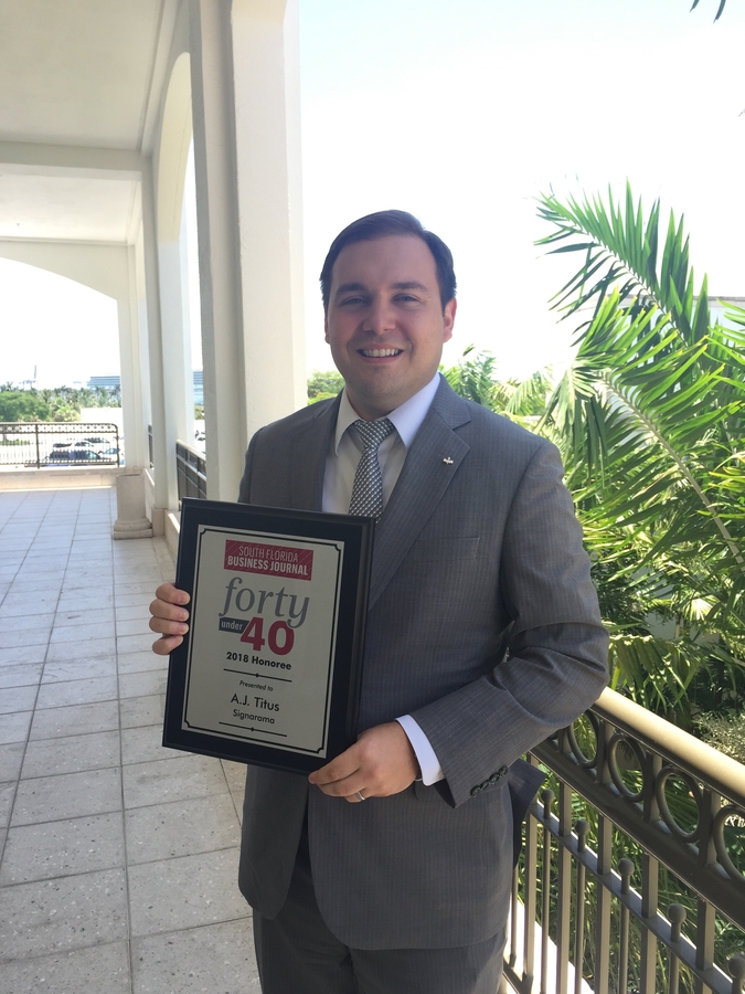 A.J. Titus Recognized by South Florida Business Journal A.J. Titus Recognized by South Florida Business Journal